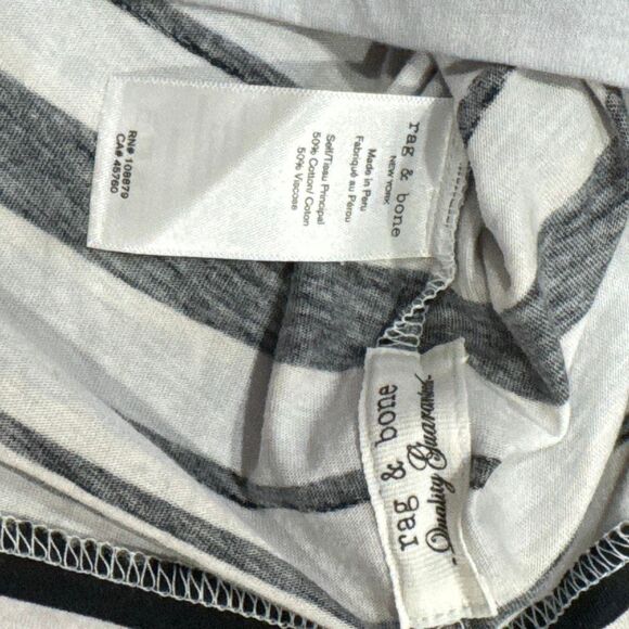 Rag & Bone Mai Boxy Stripe T-Shirt size XS - Picture 4 of 5